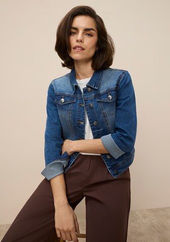 Tamaris Between-Season Jacket in Blue: front