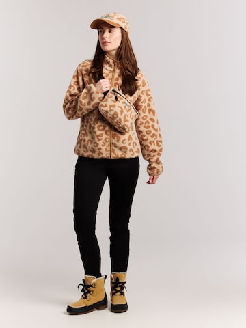 PROTEST Fleece jas 'PRTWiba' in Bruin