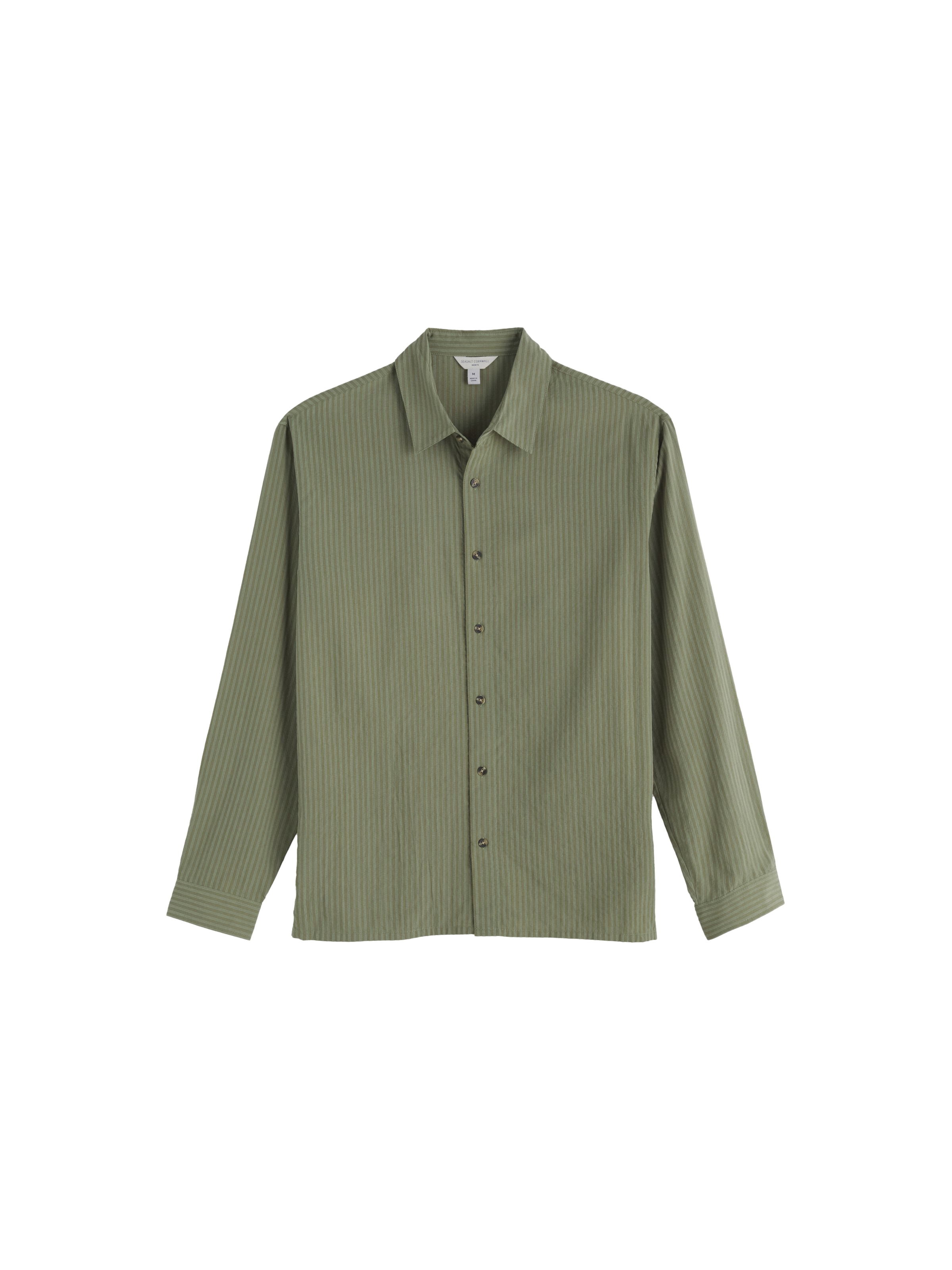 Seasalt Cornwall Regular fit Overhemd 'Yestin' in Groen: voorkant