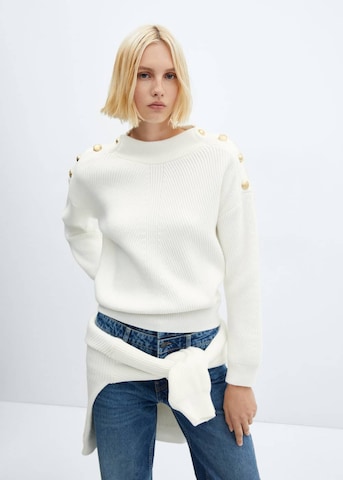 MANGO Pullover 'Elegant' in Weiß