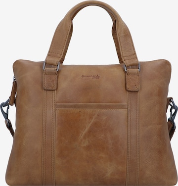 Greenland Nature Schultertasche in Braun: Vorderseite