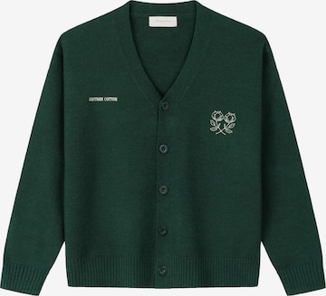 Another Cotton Lab - Cárdigan 'Another' en verde: frente