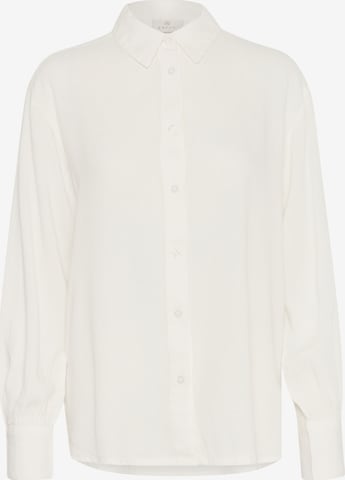 Camicia da donna di Kaffe in bianco: frontale
