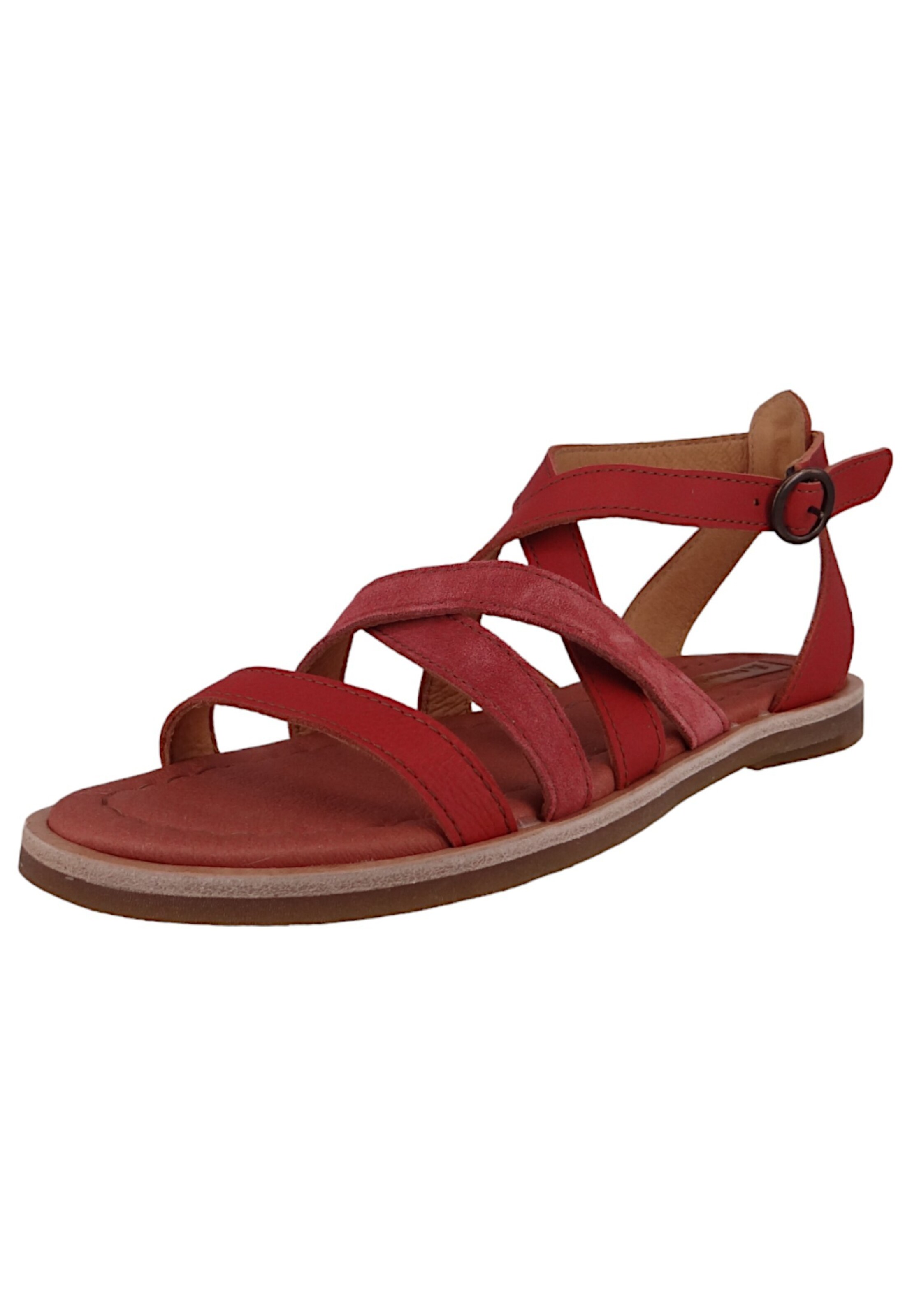 EL NATURALISTA - Sandálias com tiras 'Tonami' em vermelho: frente