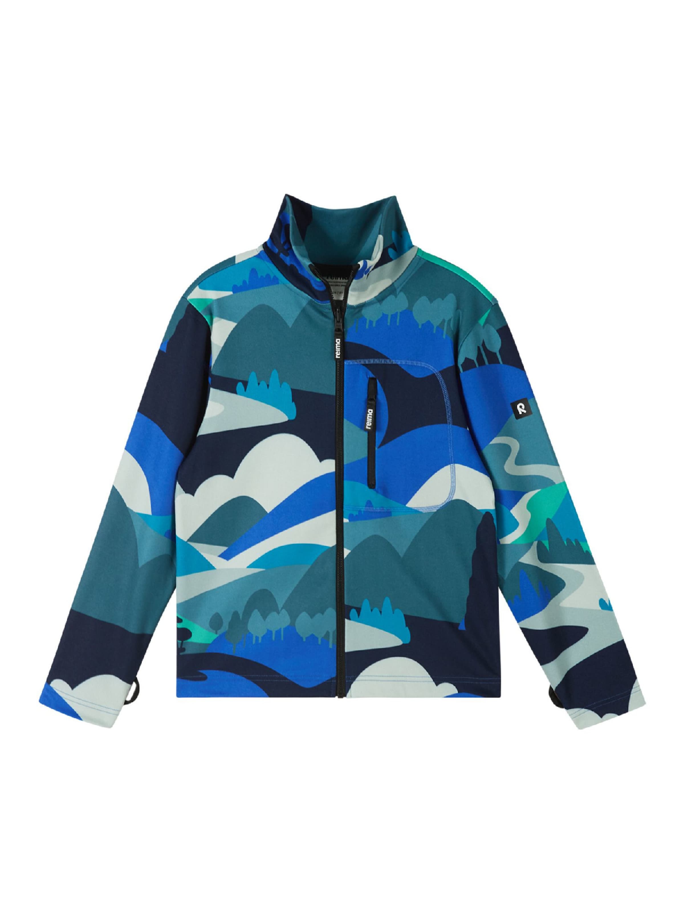 Reima Fleece jas 'Lisisti' in Blauw: voorkant