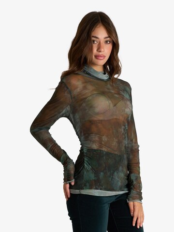 Chemisier Merci en vert : devant