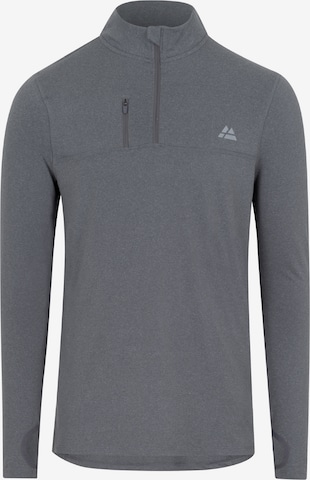 DANISH ENDURANCE Lamgarmshirt 'Half Zip' in Grau: predná strana