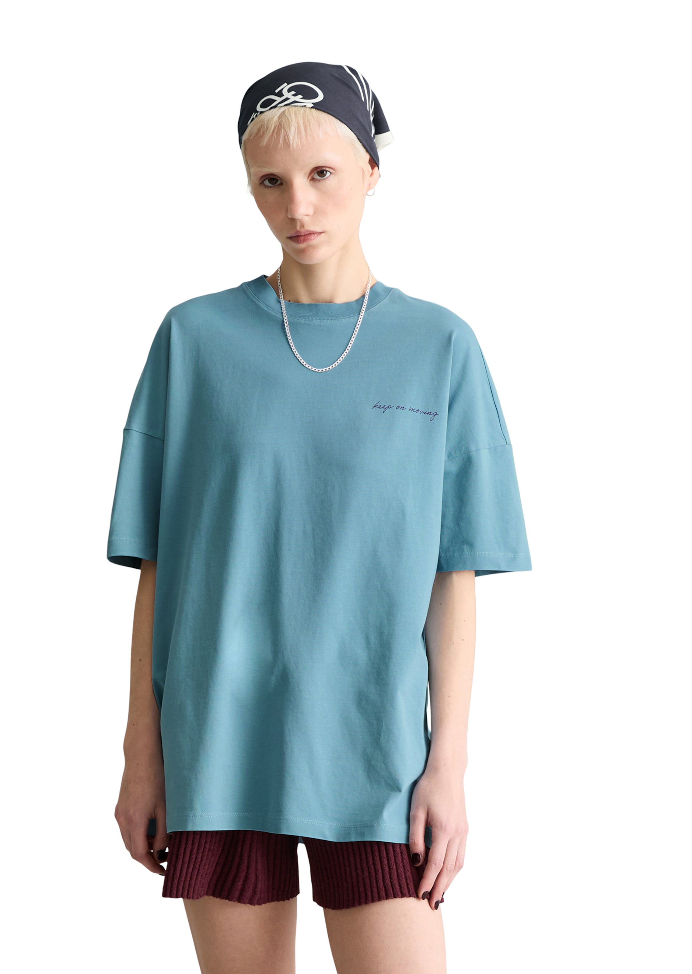 Marc O'Polo DENIM T-Shirt in Blau: Vorderseite