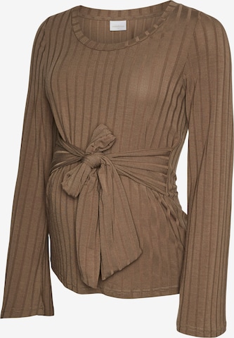 MAMALICIOUS Shirt in Braun: Vorderseite