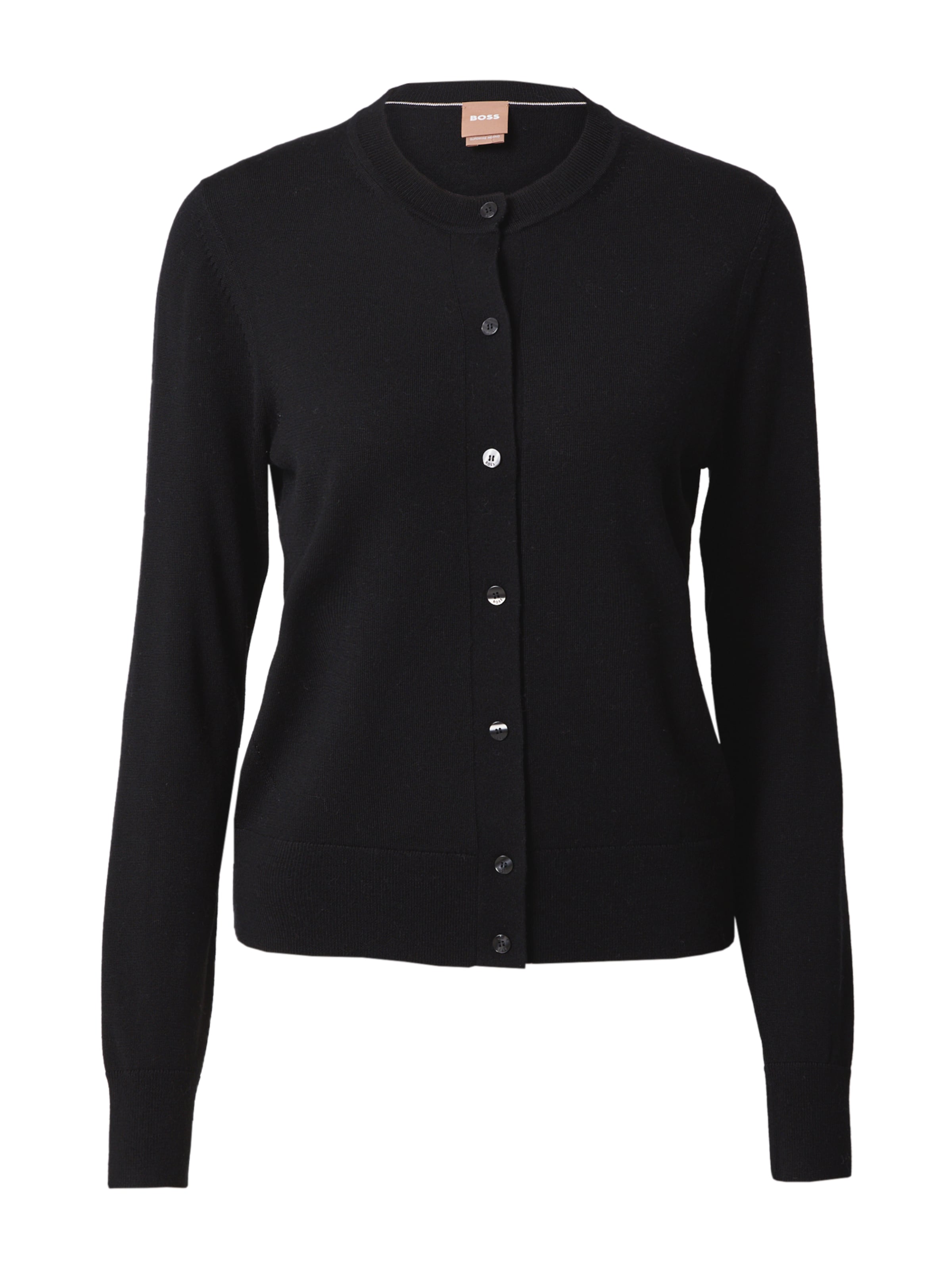 BOSS Kardigán 'Fadenasi' - fekete: elől