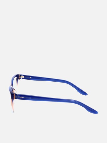NIKE Zonnebril 'Nike NIKE 7177 N Blue/peach gradient 53/17/140 WOMAN Eyewear Frame' in Blauw