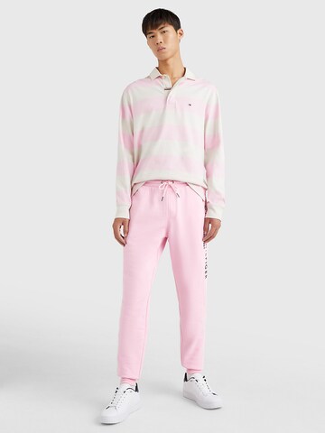 TOMMY HILFIGER Tapered Broek 'Terry' in Roze