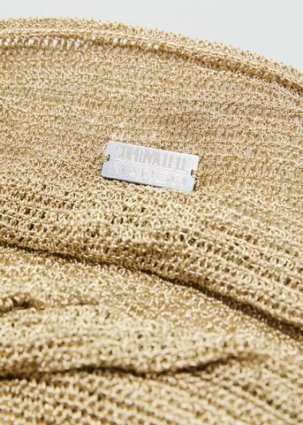 MANGO Shopper in Gold
