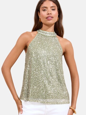 Lipsy Топ в Зеленый: спереди