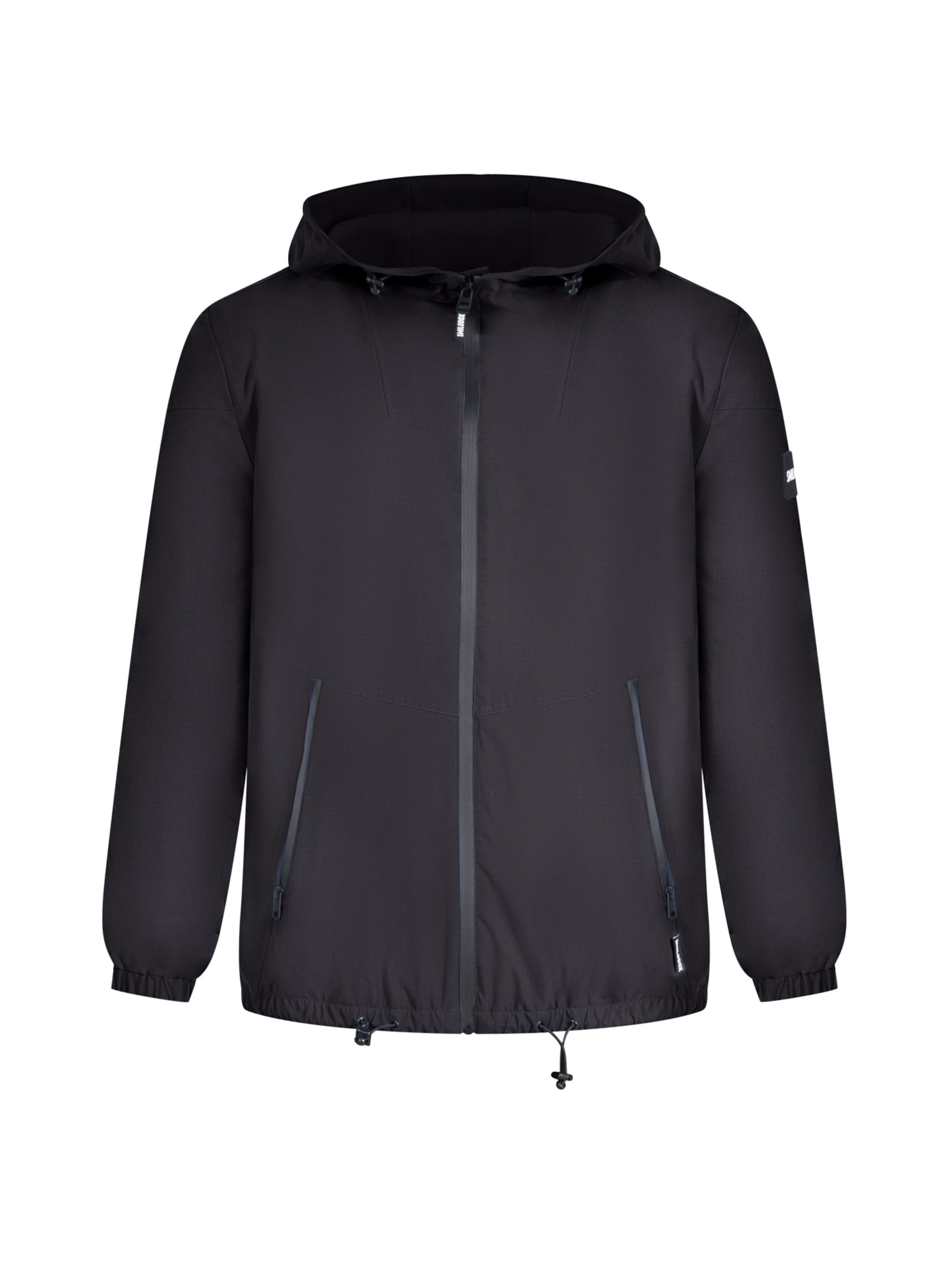 Smilodox Outdoor jacket 'Lorenzo' in Black: front