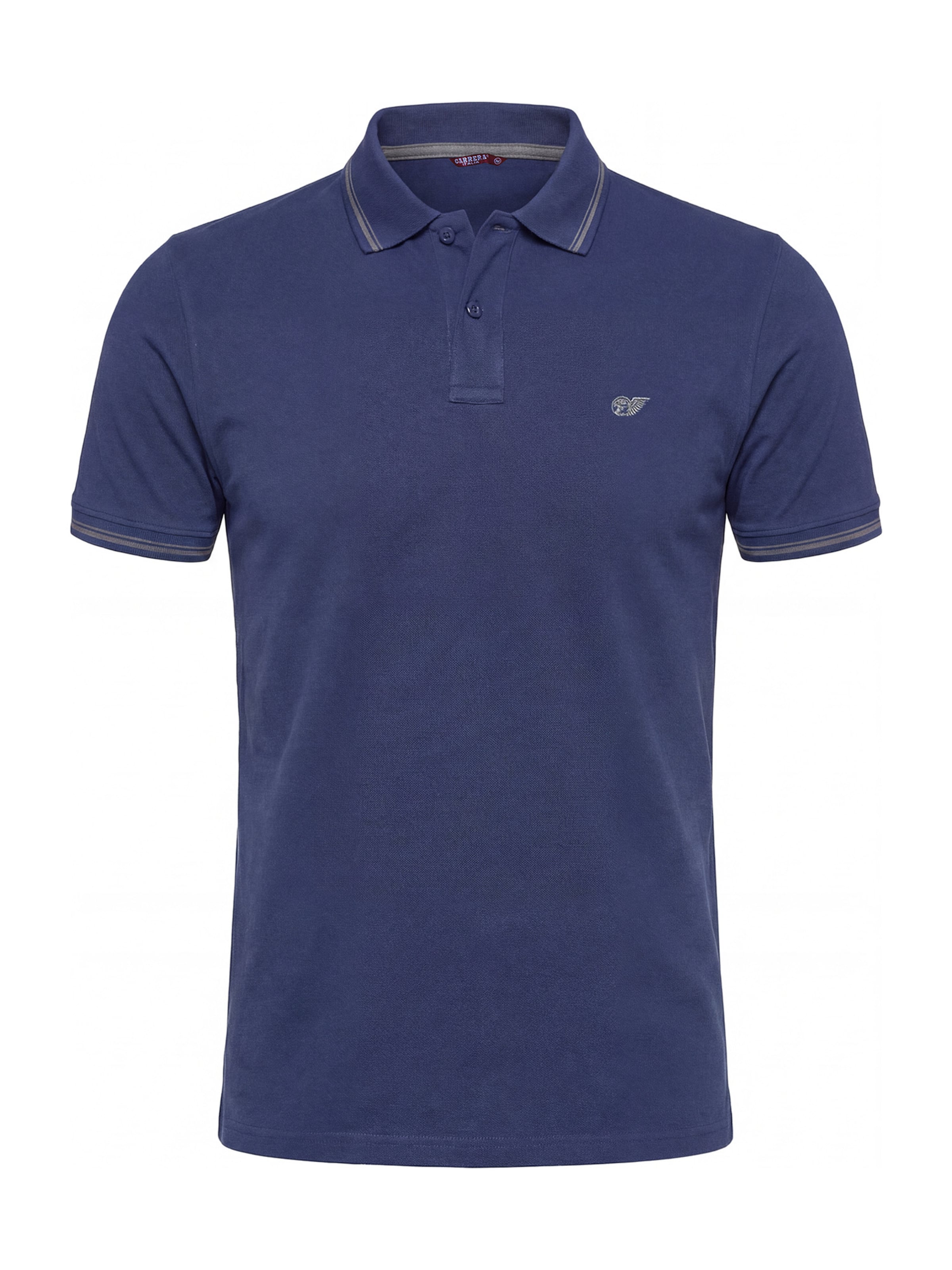 Carrera Jeans Hemd 'Piquet'‌‌ in Blau: Vorderseite