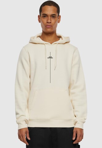 Merchcode Sweatshirt 'Think Different' in Beige: front