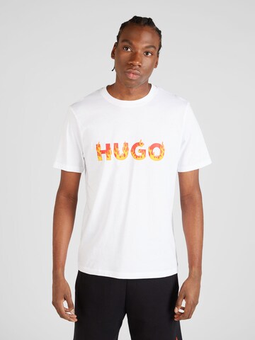 HUGO T-Shirt 'Danda' in Weiß: Vorderseite