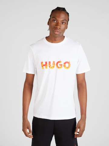 T-Shirt 'Danda' HUGO en blanc : devant