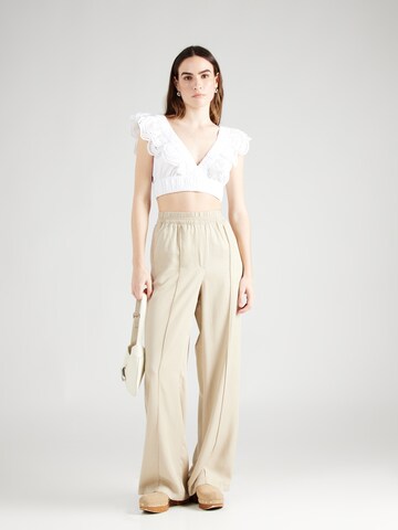 MEXX Wide leg Παντελόνι σε μπεζ