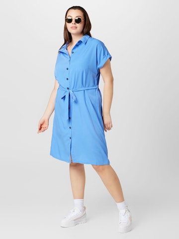 ONLY Carmakoma Shirt Dress 'DIEGA' in Blue