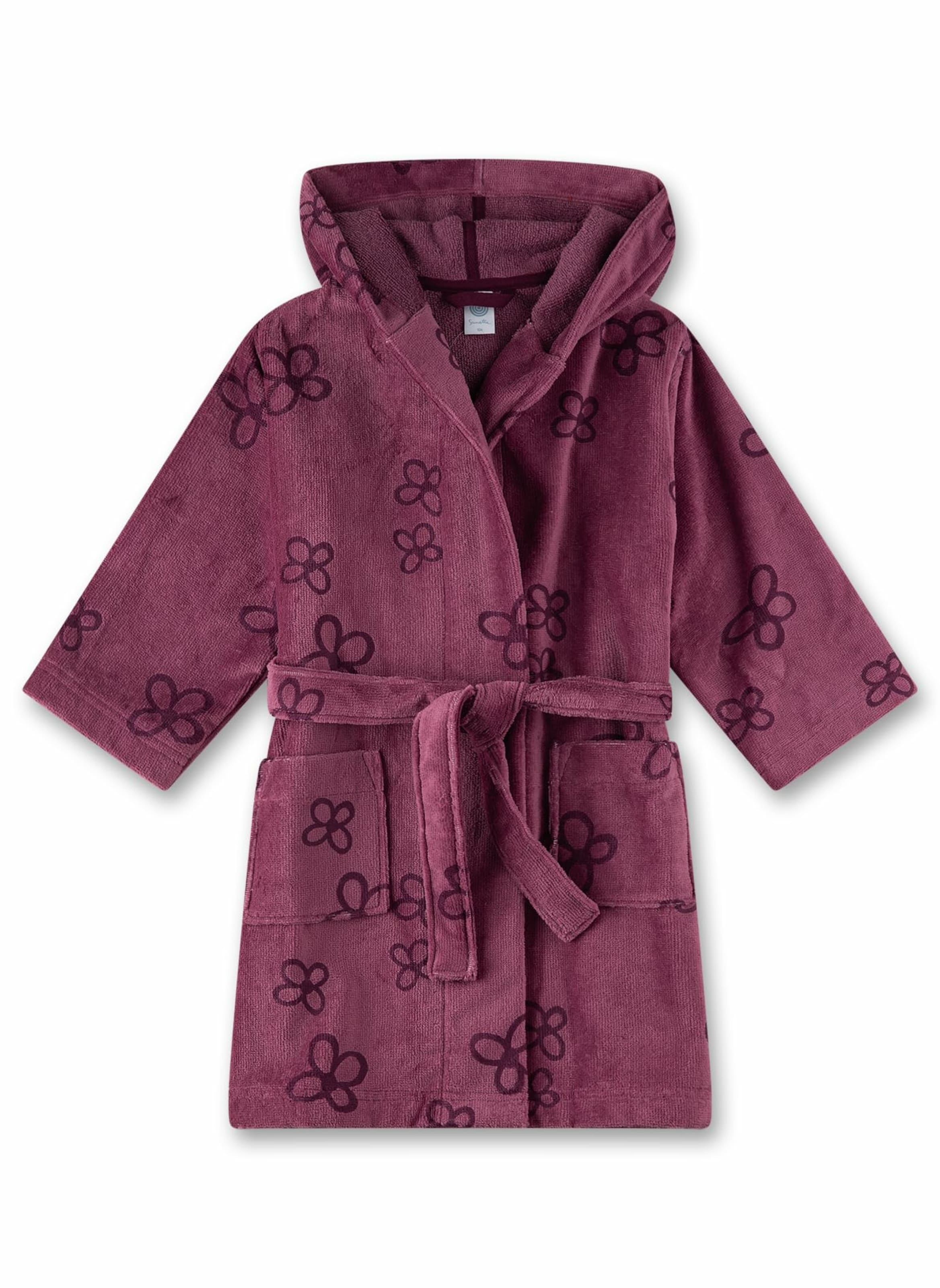 Sanetta Bathrobe in Purple: front
