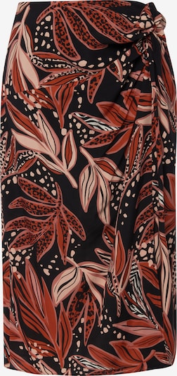 Ulla Popken Rok in de kleur Pink / Rood / Zwart, Productweergave