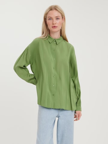 VERO MODA Blouse 'Bell' in Groen: voorkant