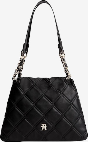 Borsa a spalla 'TH FEMININE MINI TOTE AW0AW18716' di TOMMY HILFIGER in nero: frontale