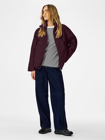 PIECES Between-Season Jacket 'PCSif' in Red