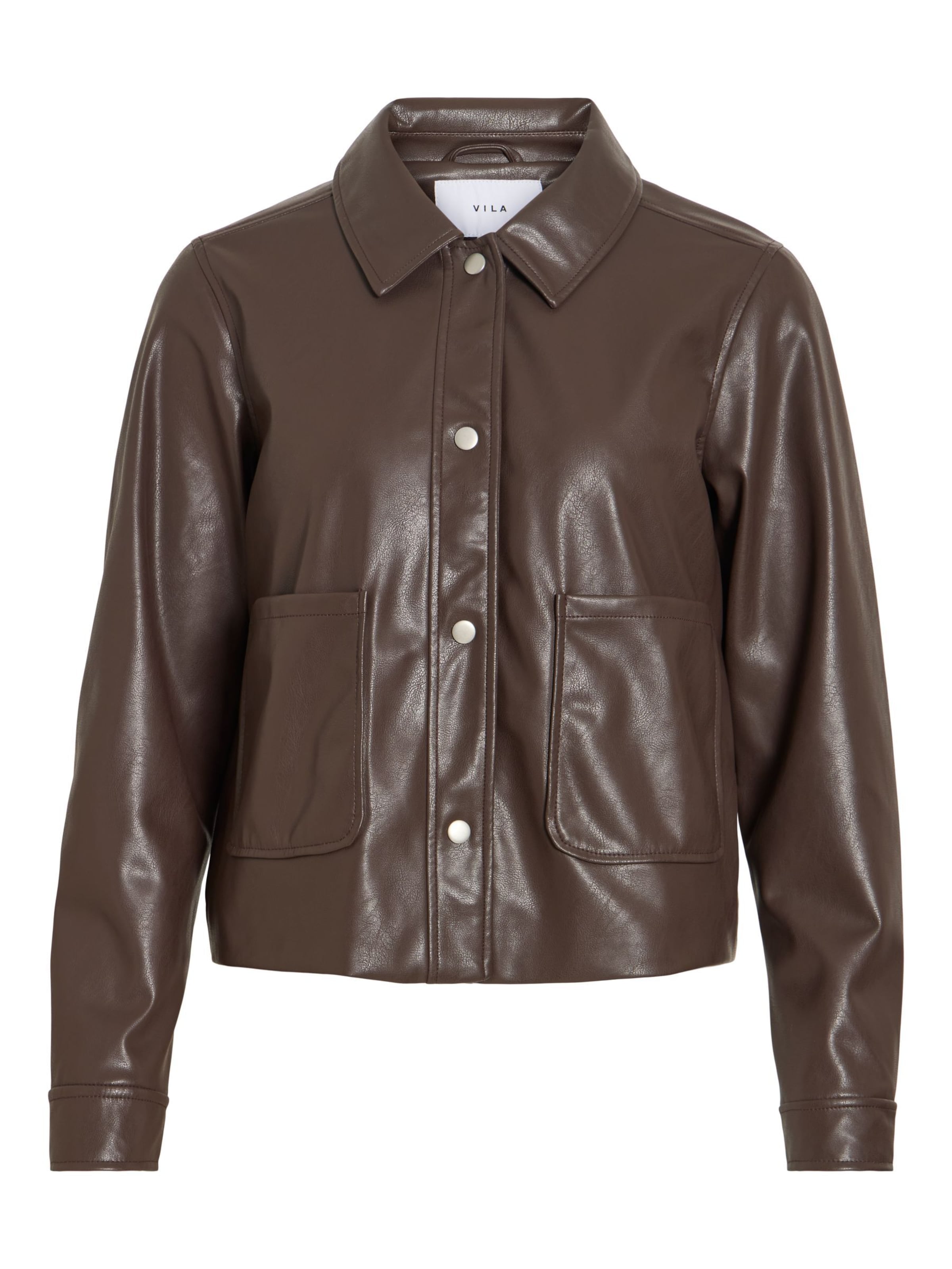VILA Between-season jacket 'HELLIUM ' in Brown: front