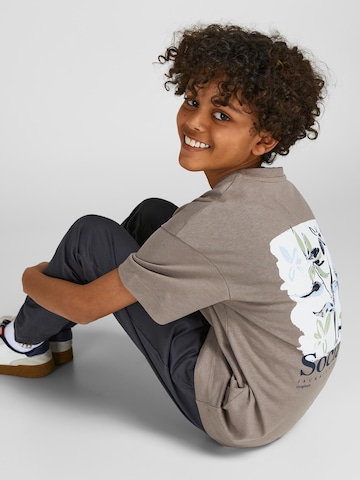 Jack & Jones Junior Tričko 'Flows' – šedá