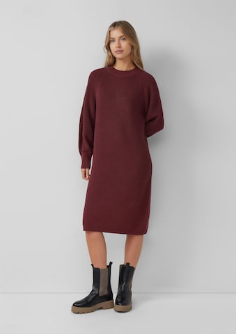 s.Oliver Knitted dress in Red