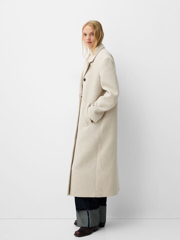 Manteau mi-saison Bershka en blanc