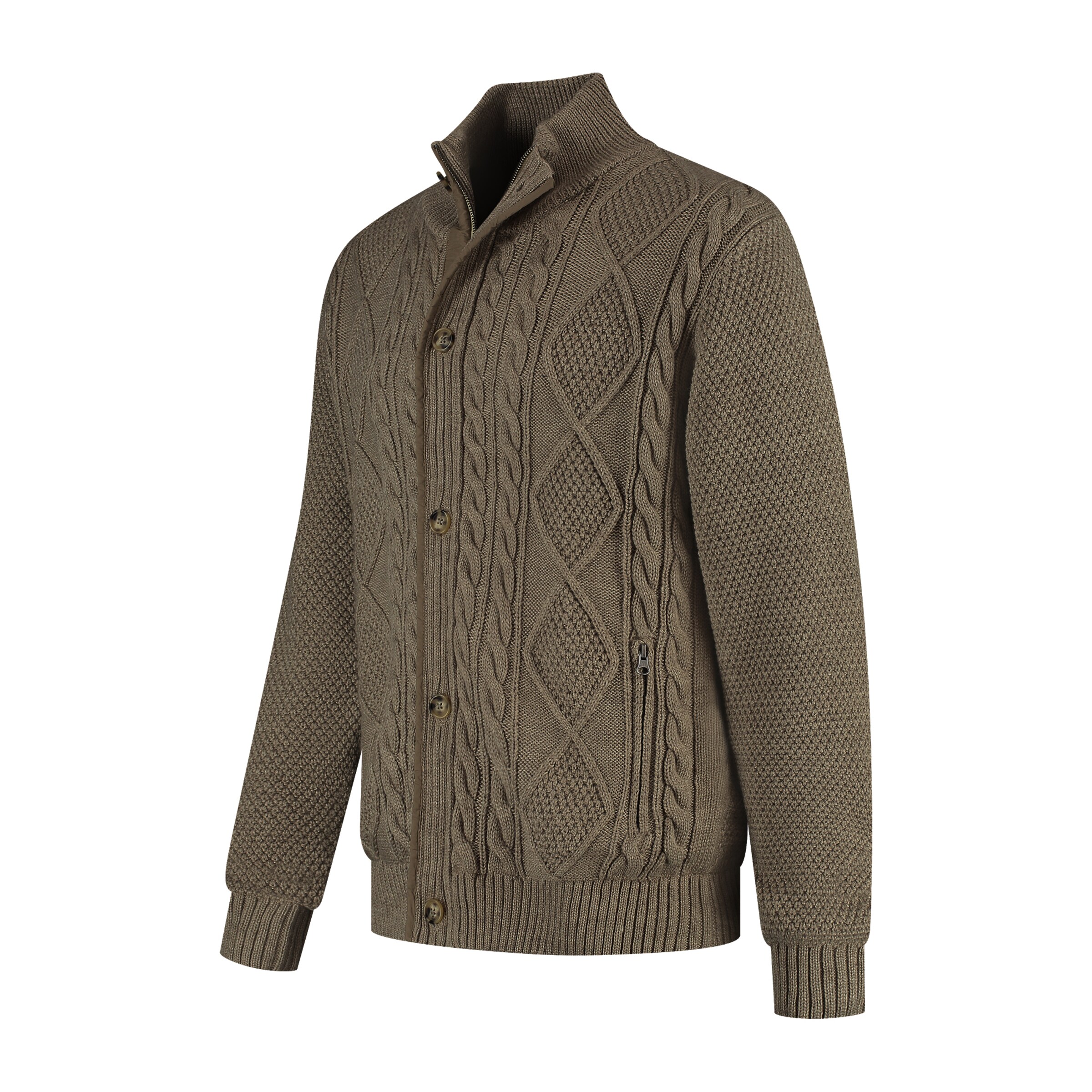 MGO Gebreid vest in Groen