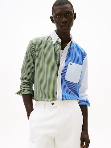 TOMMY HILFIGER Rovný strih Košeľa - Modrá: predná strana