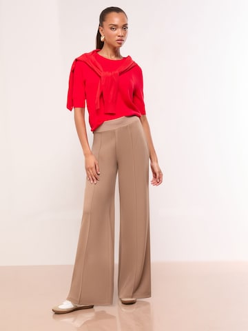 Lipsy Bootcut Nohavice s pukmi - Béžová