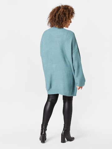 ABOUT YOU Curvy Knit Cardigan 'Theodora' in Green
