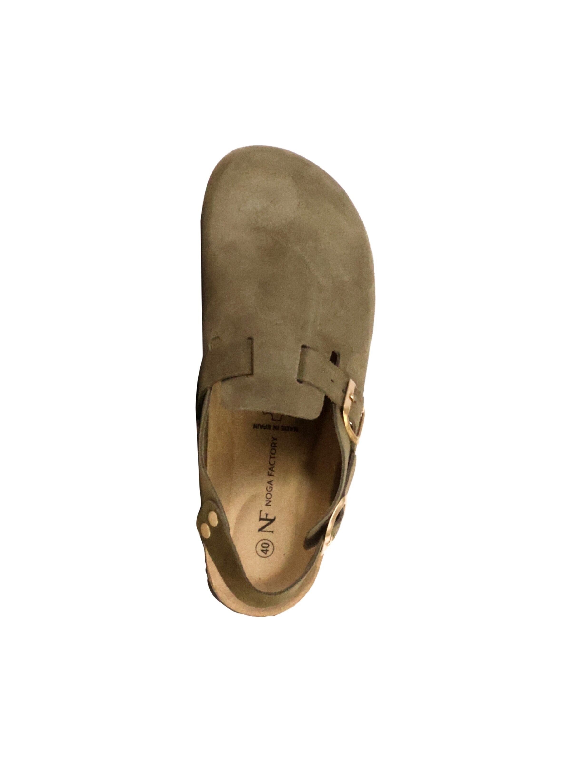 Mule 'Leder-Pantoletten Noga Boreal BS Edge' The Divine Factory en vert