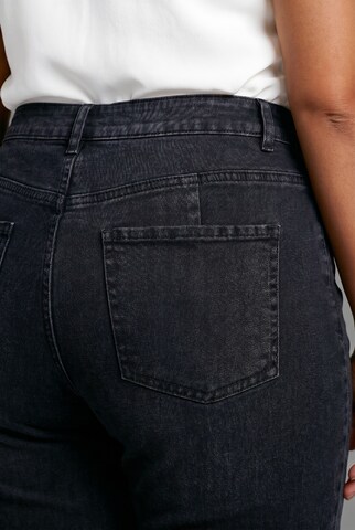 MIAMODA Loosefit Jeans in Schwarz
