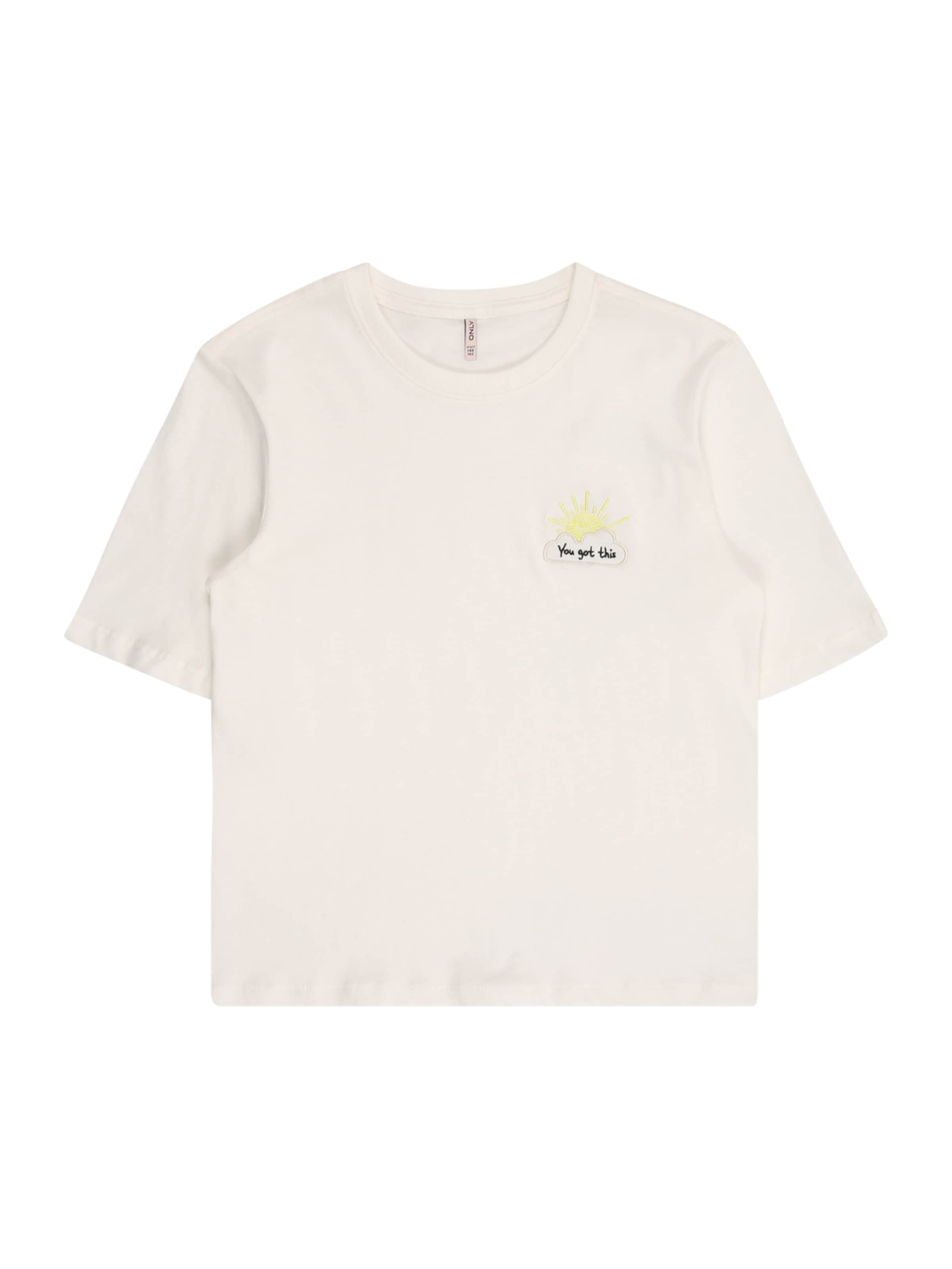 ONLY GIRLS Тениска 'KOGRex' в бяло: отпред