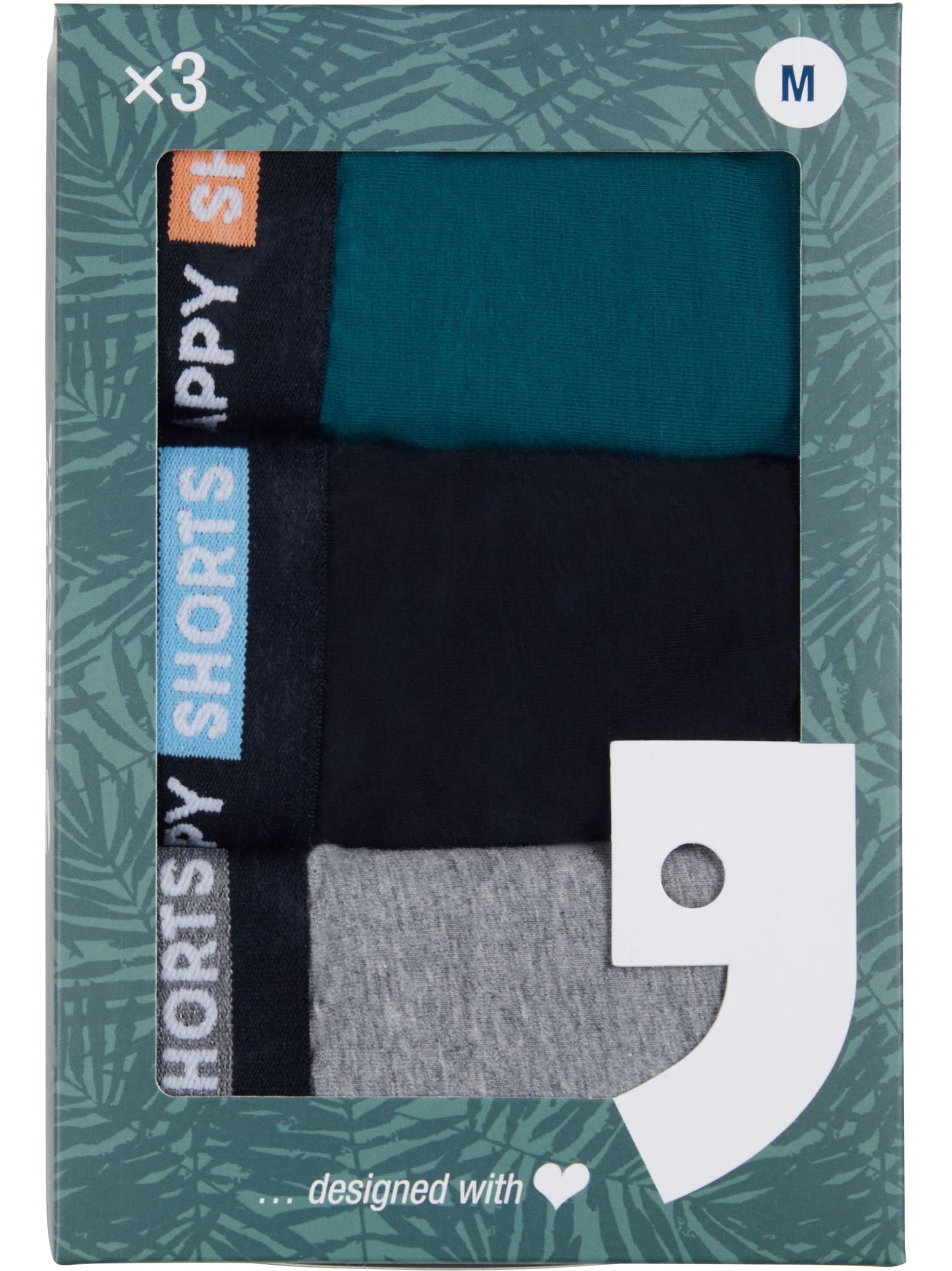 Happy Shorts Retro Boxer ' Jersey ' in Mischfarben