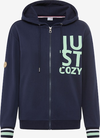 KangaROOS Zip-Up Hoodie in Blue: front