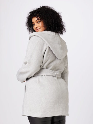 ABOUT YOU Curvy Between-Seasons Coat 'Thea' in Grey