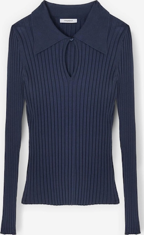 Pull-over MOTIVI en bleu : devant