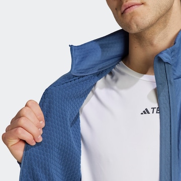 ADIDAS TERREX Athletic Fleece Jacket in Blue