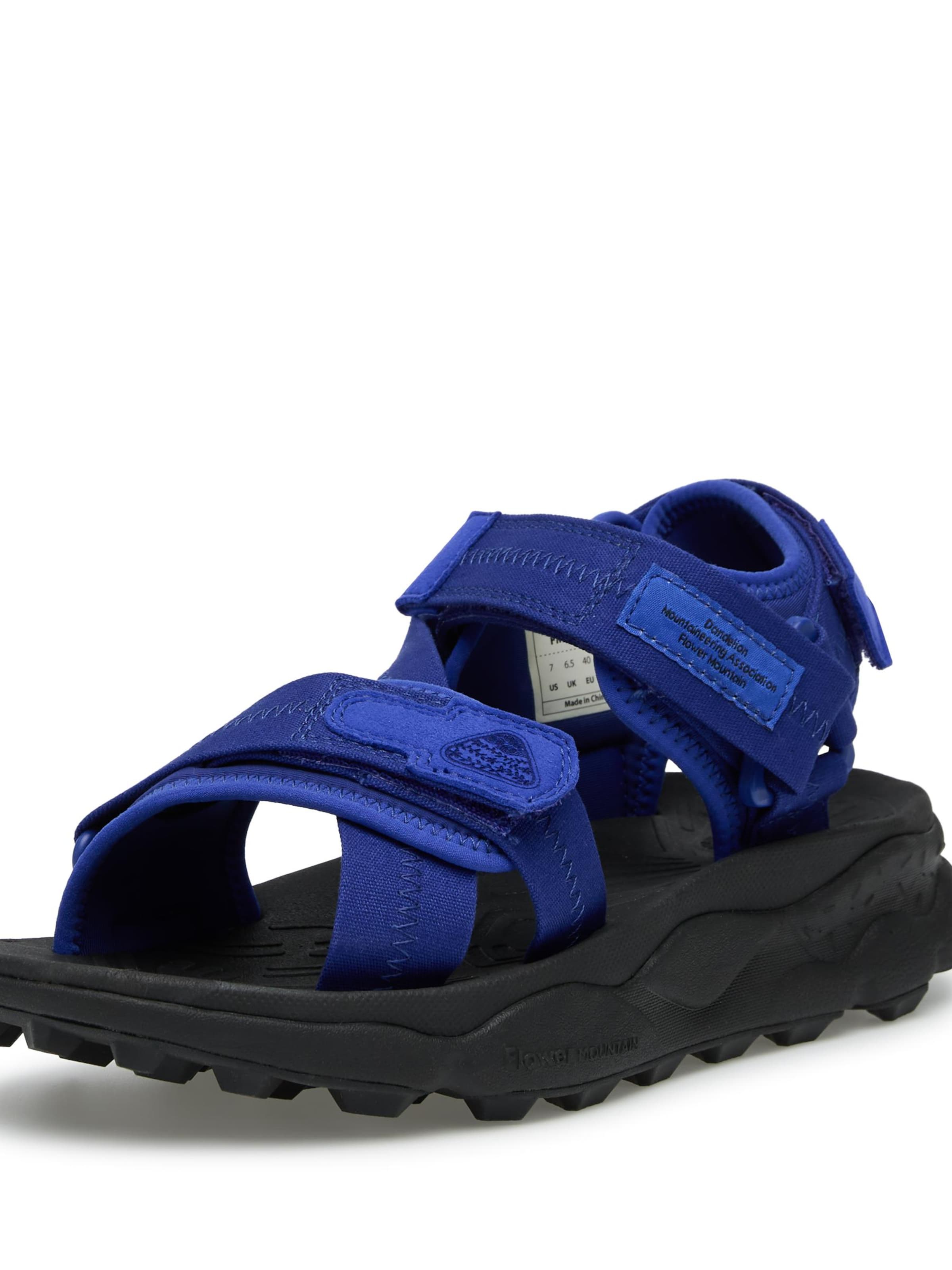 Flower Mountain Sandal 'Nazca' in Blue: front