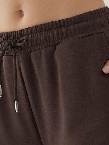 Hiccup Wide leg Broek in Bruin