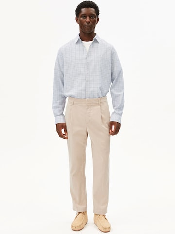 ARMEDANGELS Regular Trousers with creases 'TAAMIR' in Beige