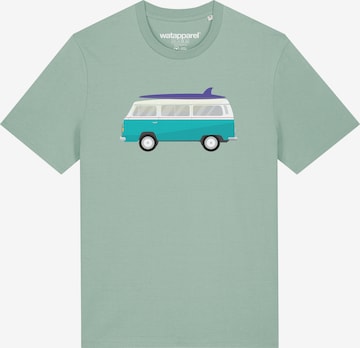 Maglietta ' California Dream ' di Watapparel in verde: frontale